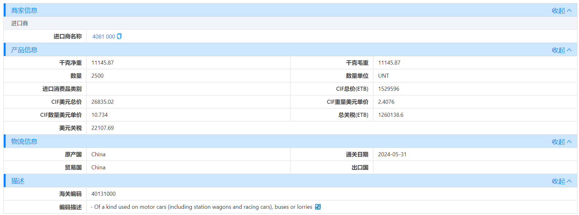 埃塞俄比亚海关数据,海关数据,凯发k8国际海关数据