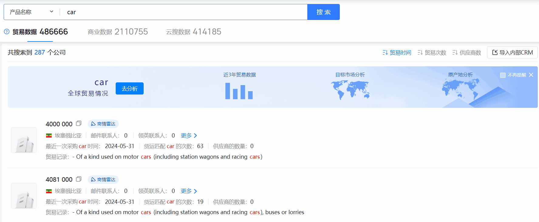 埃塞俄比亚海关数据,海关数据,凯发k8国际海关数据